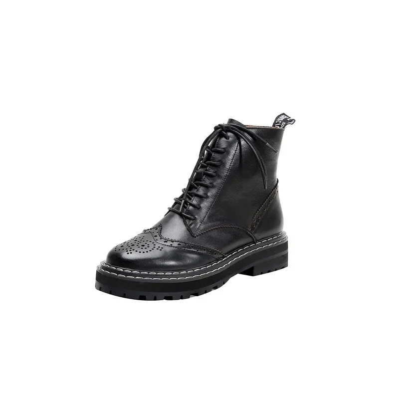 

Net red handsome motorcycle boots women's 2019 new British thick bottom Martin boots autumn and winter short boots