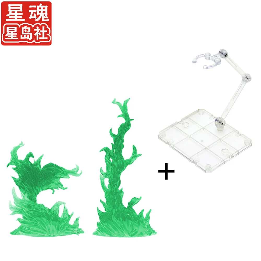 Экшн фигурка тамаши с эффектом горящего пламени и подставкой экшн камена фигурки