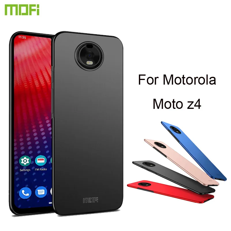 Чехол MOFi для Motorola Moto Z4 жесткая Роскошная защитная задняя крышка чехол