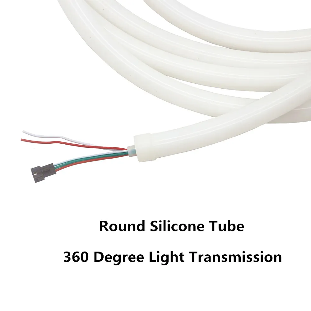 360 Круглый магический полный Цвет Пиксельная светодиодная неоновая трубка 5V 12V SMD