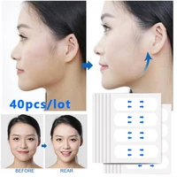 40pcs invisible thin face stickers face neck and eye lift facelift tapes bands sticker v shape face lift up fast chin adhesive
