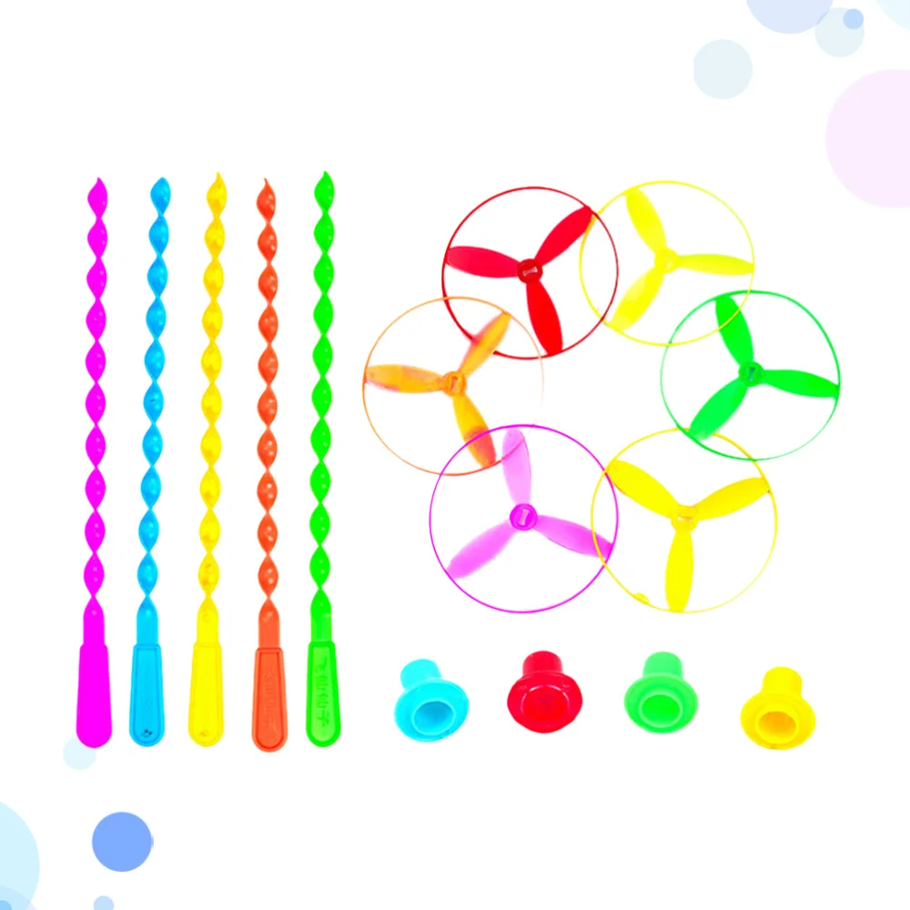 

50pcs Flying Dragonfly Toys Rotating Flywheel Toys Parent-child Interaction Toys for Kids Children (Random Color)