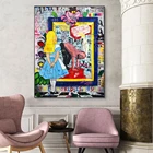 Картина постер с изображением обезьяны, собаки, поп-арт, Картина на холсте, картина на стену с изображением животных для гостиной, домашний декор
