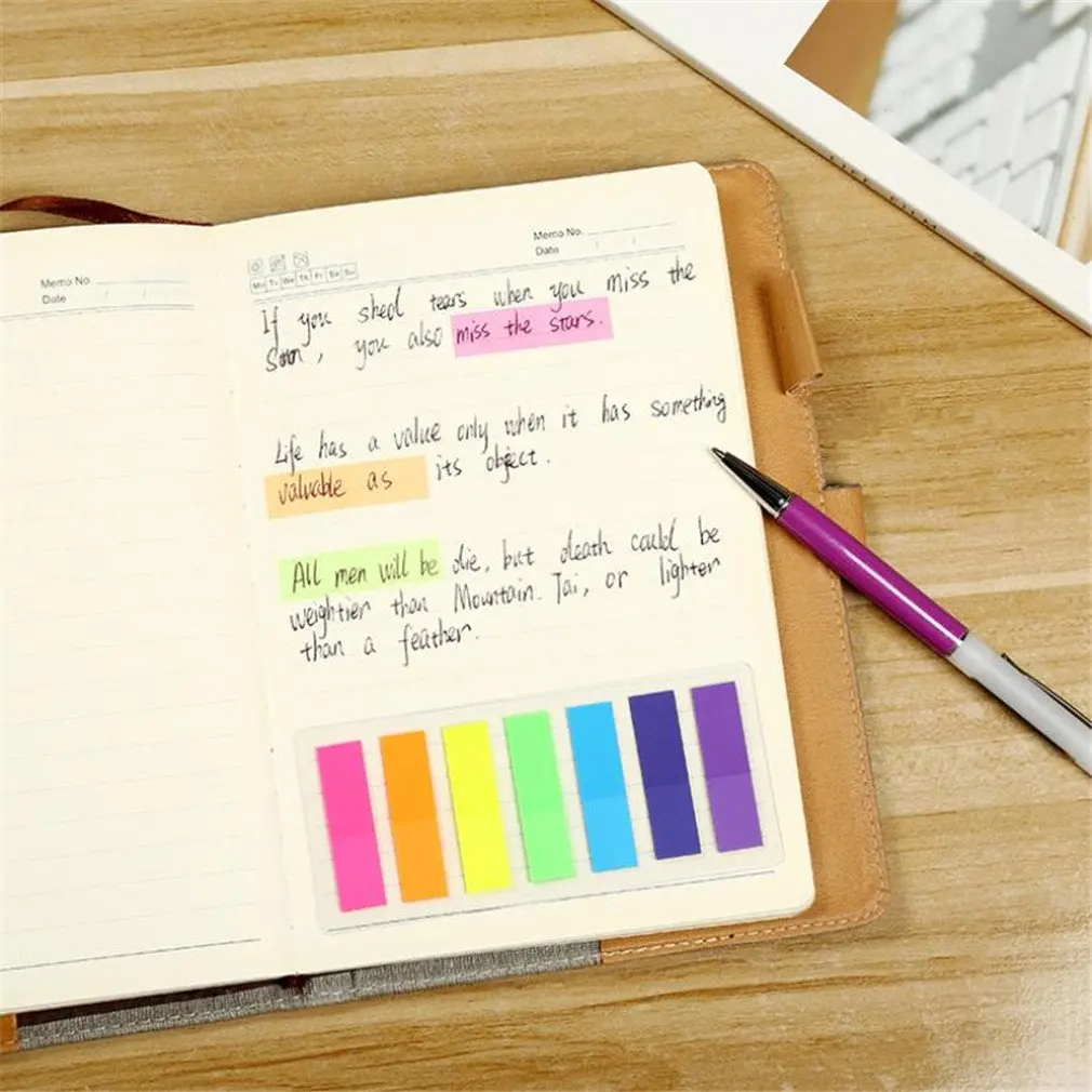 

Sticky Notes Flags Index Tabs Index Flag Bright Colors Page Index Stickers Translucent Page Makers For Page Bookmarks