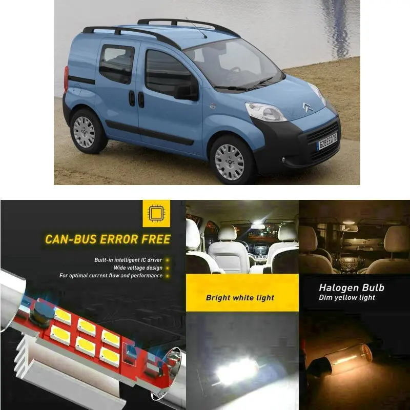 Светодиодный интерьер автомобиля огни для Citroen с изображениями из мультфильма В