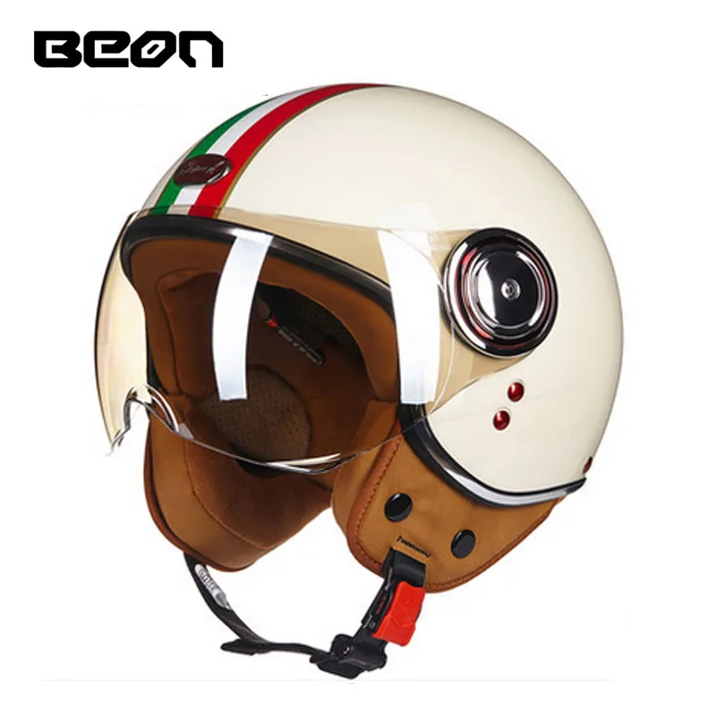Capacete BEON 110B мотоцикл скутер шлем beon открытый 3/4 jet Винтаж Ретро шлемы ECE