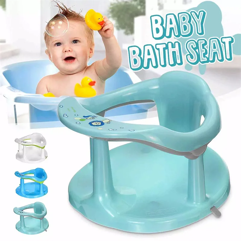 

Anti-Slip Baby Bath Seat Suction Chair Round Edge Safe Arm Back Rest Easy Install Removal Bathtub Chair For Baby Bathing