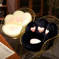 5060cm hearts cat paw cushion plush small sofa colorful stuffed animal decor pillow for floor chair boys girls pets warm