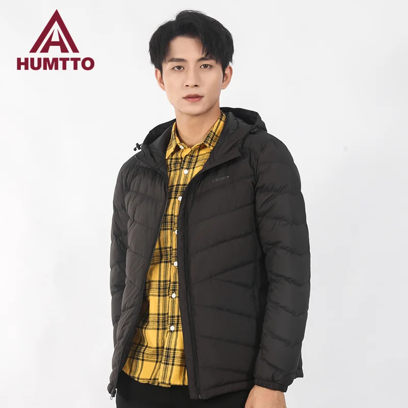 Куртка HUMTTO, мужские теплые зимние куртки для мужчин, стильная брендовая мужская одежда, парки, пальто, модное длинное пальто высокого качест...