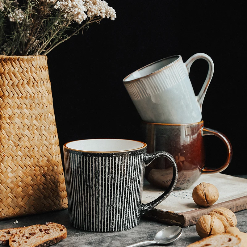 Креативная Ретро керамическая кружка индивидуальная трендовая японская