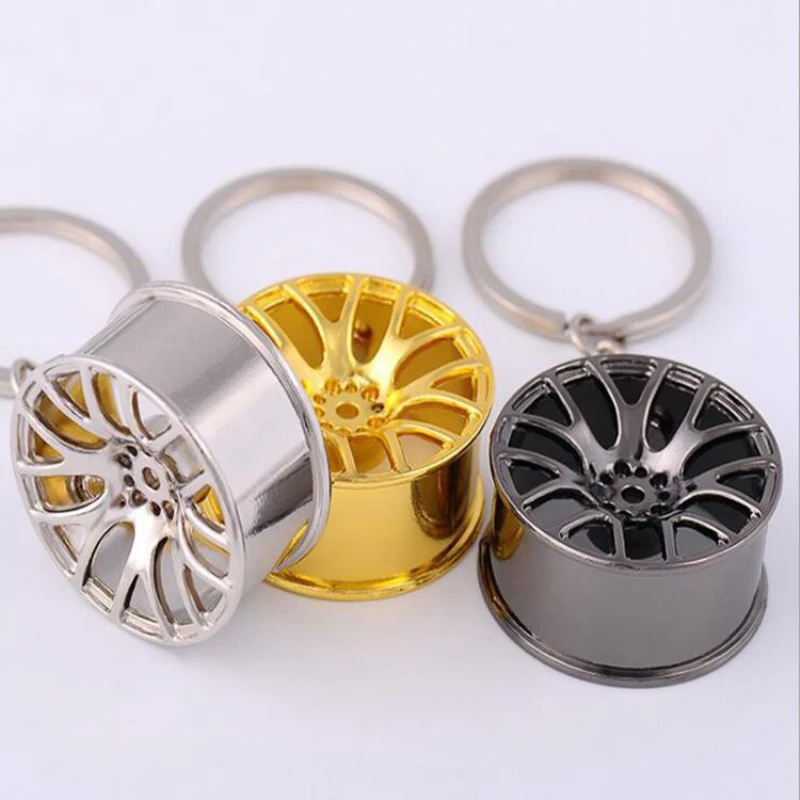 

1pcs Car Goods Hot RIM Car Wheel Turbo Keychain Key Ring Jdm Keychain Car Accessories Car Tire Wheel Keychain Drop Shipping