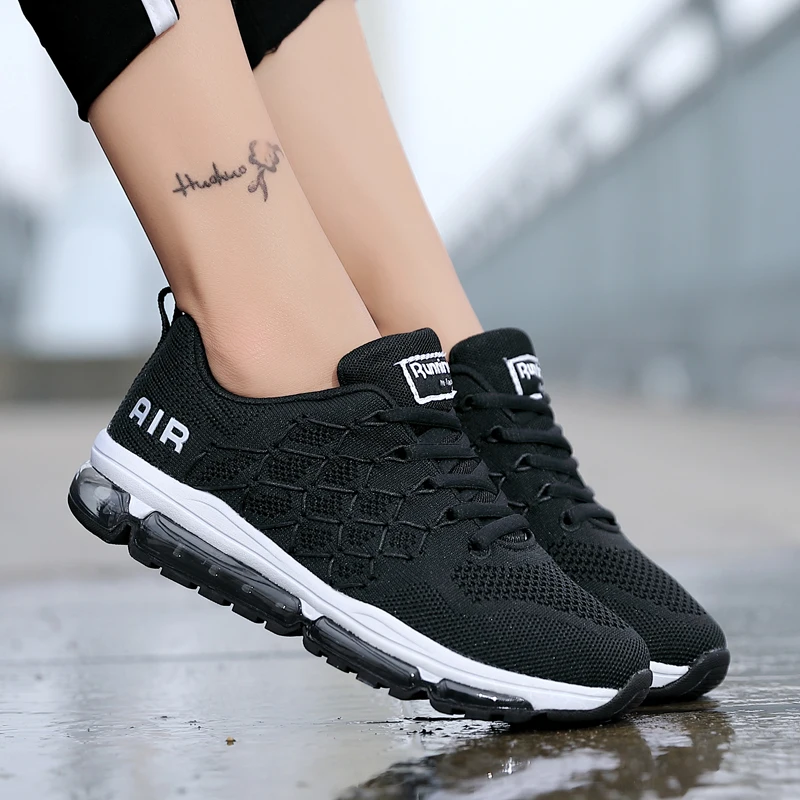 Кроссовки женские из сетчатого материала дышащие спортивные с воздушной