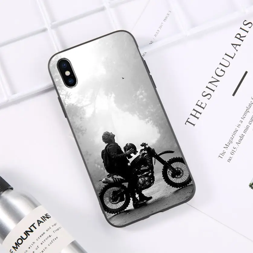 

HTxian Handsome motorcycle Custom Photo Soft fundas Phone Case for iPhone 11 pro XS MAX 8 7 6 6S Plus X 5 5S se 2020 XR case