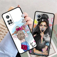shockproof case for xiaomi mi 10t pro 11 10 ultra 9t cc9 note10 a2 lite matte soft cover cute baby mom girls phone coque
