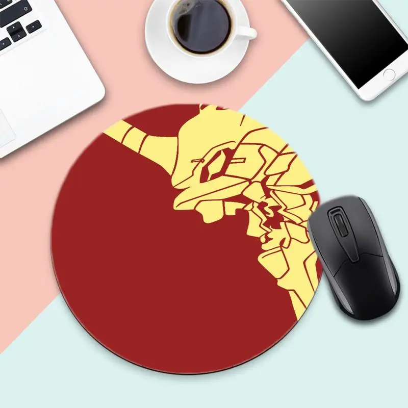

EVA evangelion Asuka Langley Sory Customized laptop Gaming mouse pad Game Office Work Round Mouse Mat pad XL Laptop Cushion
