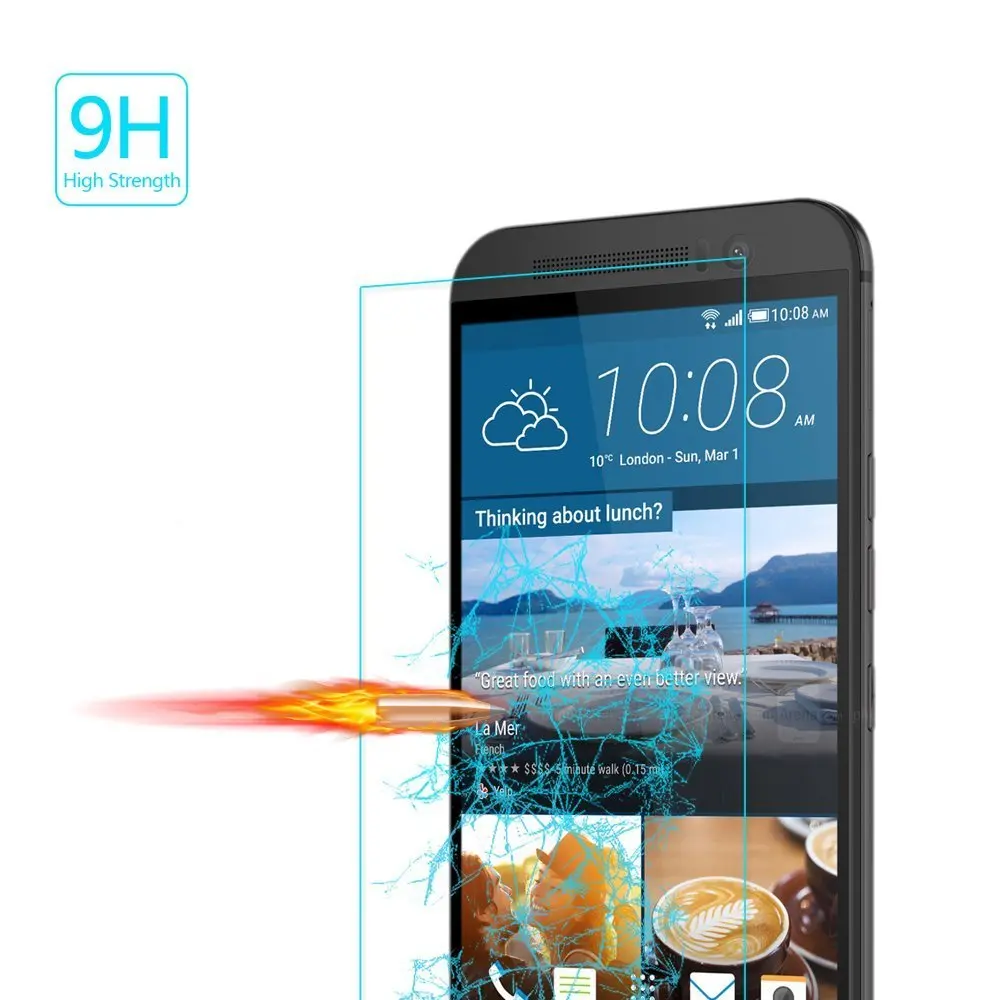 Закаленное стекло 9H для HTC One M7 M8 M9 M10 A9 A9S X10 X9 S9 Защита экрана PLUS MINI защитная пленка |
