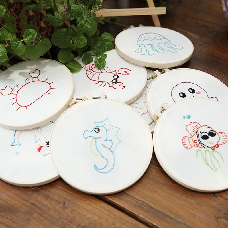 1 шт. мультфильм DIY ленты вышивка для начинающих наборы рукоделия крестом