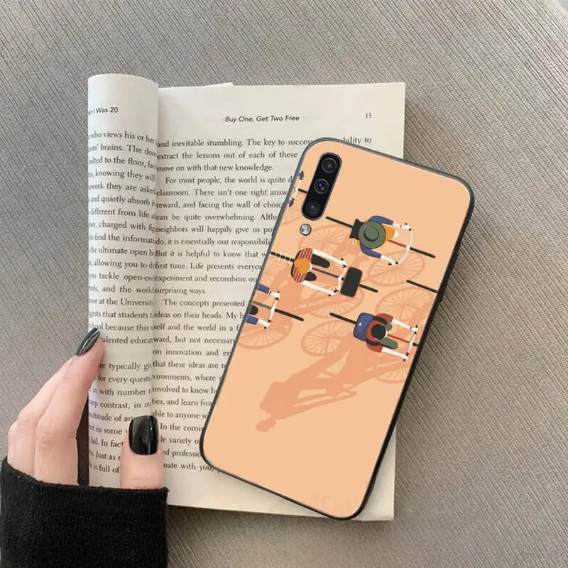 

Simple personality bicycle Phone Case For Samsung galaxy S 7 8 9 10 20 edge A 6 10 20 30 50 51 70 note 10 plus