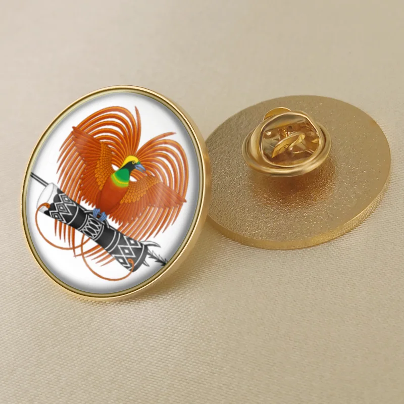 Герб Папуа Новая Гвинея карта флаг Национальная эмблема брошь значки нагрудные