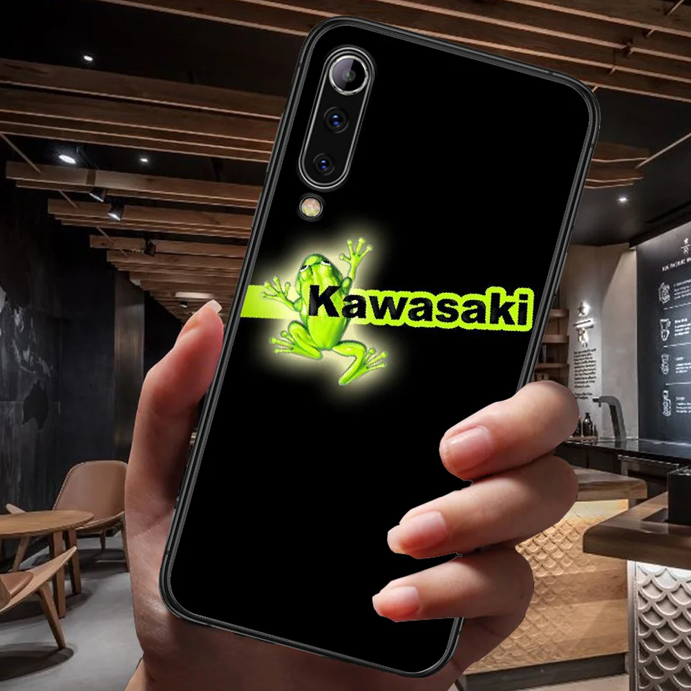 

Kawasaki Ninja Moto Phone Case For Xiaomi Mi Note 10 A3 9 MAX 3 A2 8 9 Lite Pro Ultra black Funda Silicone Waterproof 3D Cell