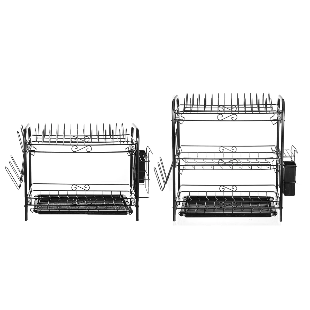 

3 Layers Dish Rack Kitchen Cutlery Drain Rack Drying Filter Tableware Storage Box Dishes Dishes Supplies Kitchen Racks