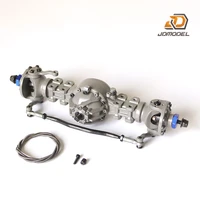 jdm differential metal front rear axle for 114 dumper model diy tractor lesu rc truck toys parts for boys outdoor games