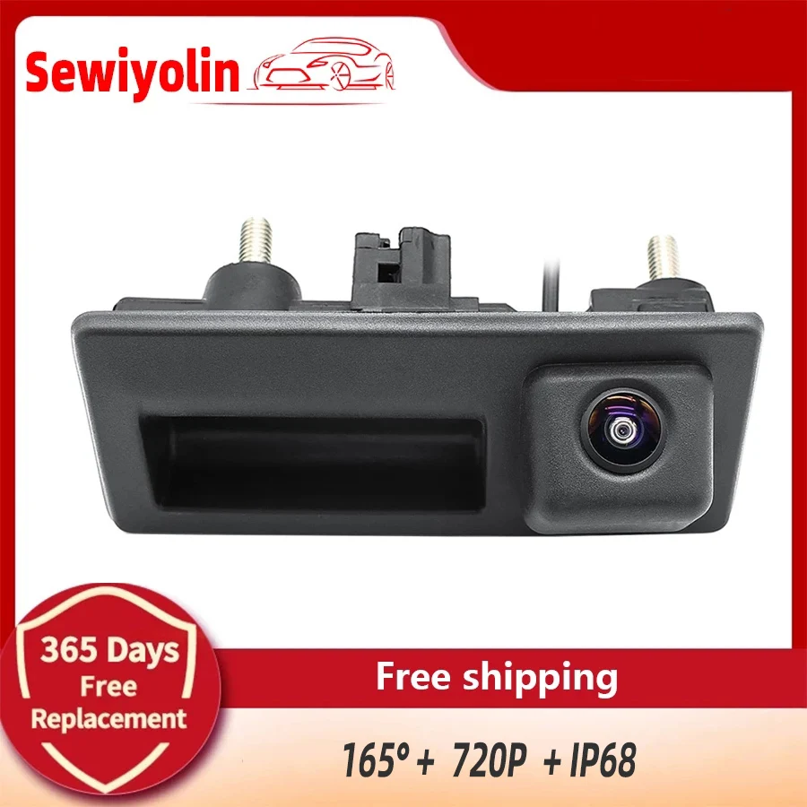 

HD Starlight ночное видение MCCD объектив рыбий глаз Автомобильная камера заднего вида ручка багажника для Audi VW Passat Tiguan Golf Jetta Sharan Caddy