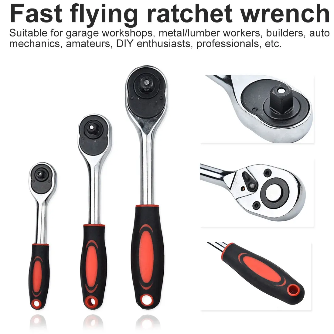 1 шт. гаечный ключ с храповым механизмом и высоким крутящим моментом из