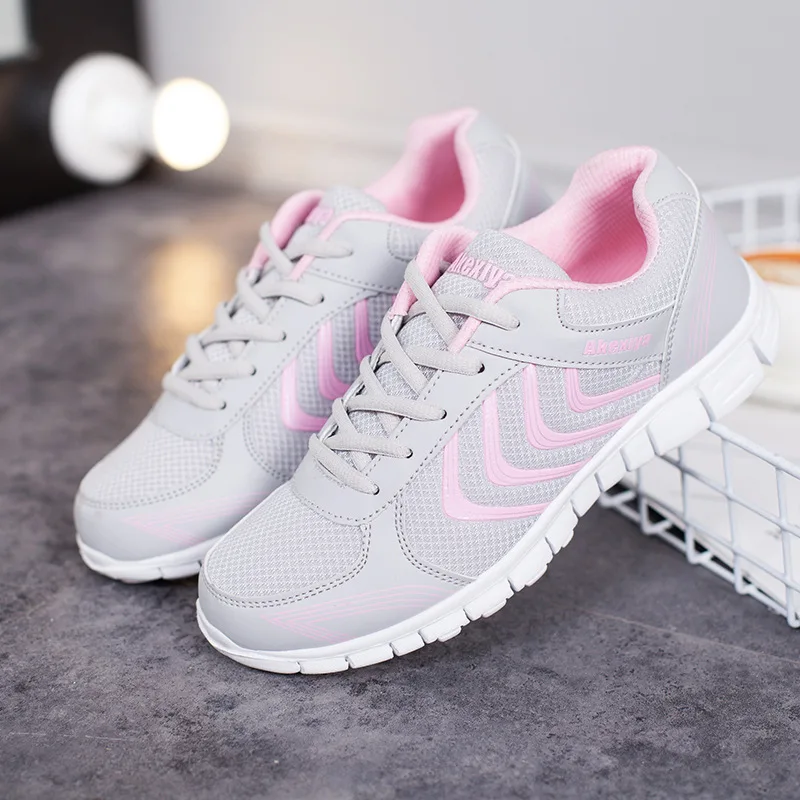 Shoes women sneakers 2022 fashion Sneakers female Breathable mesh lace-up spring summer flat Casual shoes Woman zapatillas mujer