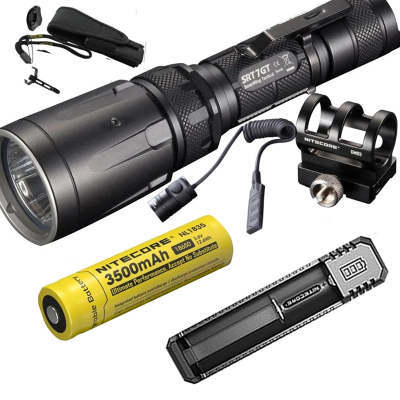 NITECORE SRT7GT фонарик CREE светодиод высокой мощности RGB 1000 лм дальность луча 450 м