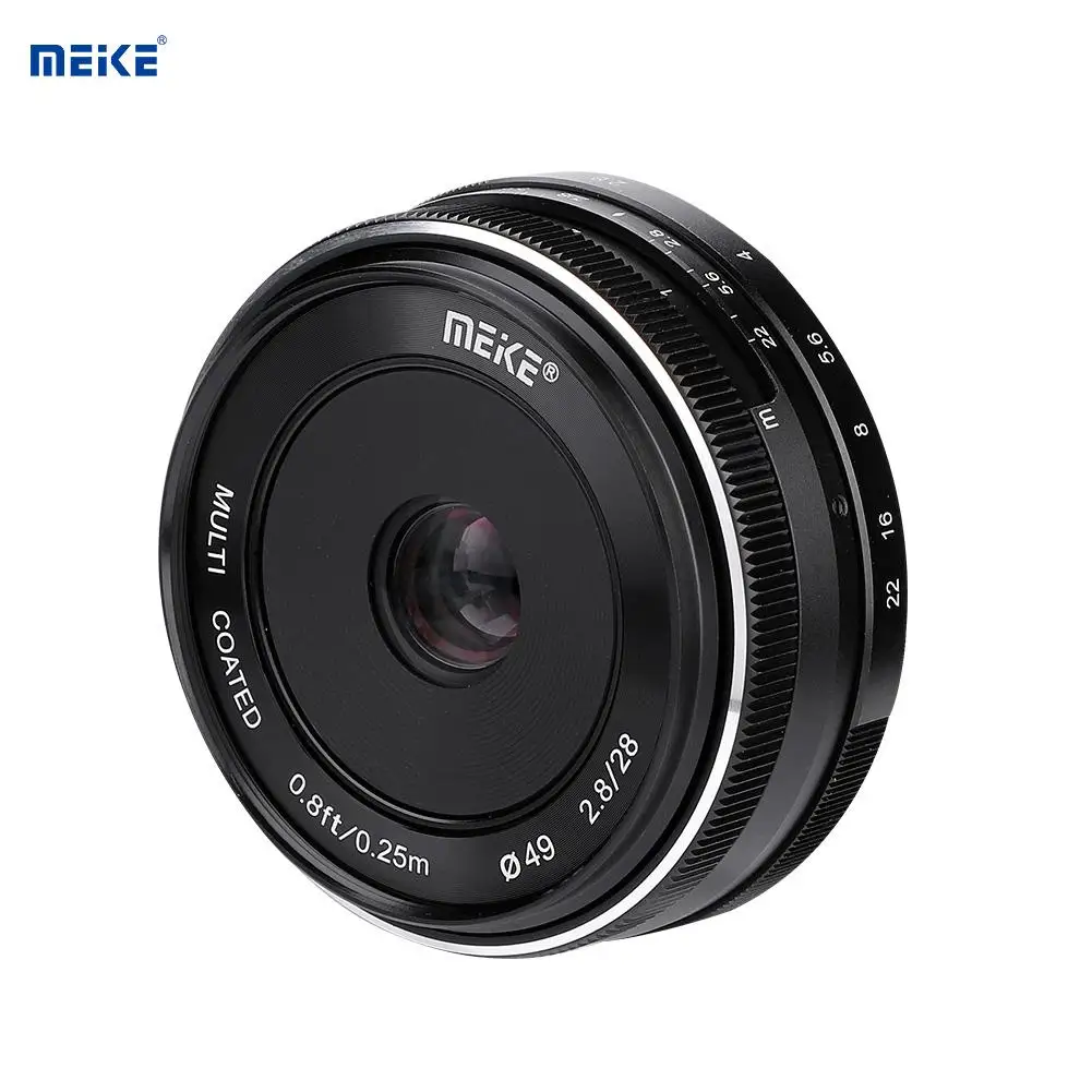 Meike28 мм F2.8 широкоугольный ручной объектив APS-C для Fuji X-mount беззеркальная камера s чечевица объектив беззеркальная камера s