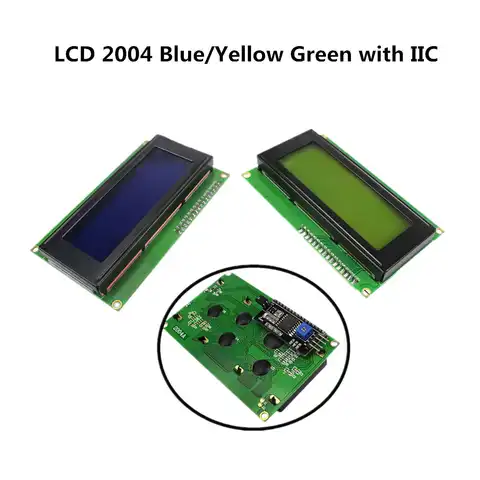 ЖК-дисплей 2004 I2C 2004 20x4 2004A синий/зеленый экран SPLC780D AIP31066 символов LCD IIC модуль адаптера последовательного интерфейса