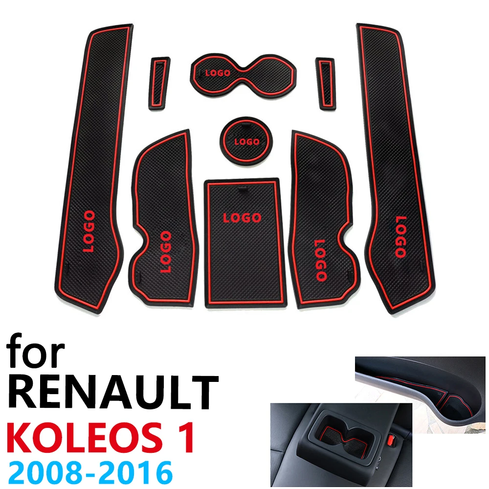 Противоскользящий коврик с резиновой подушкой для чашки Renault Koleos 1 Samsung QM5 2008 ~ 2016