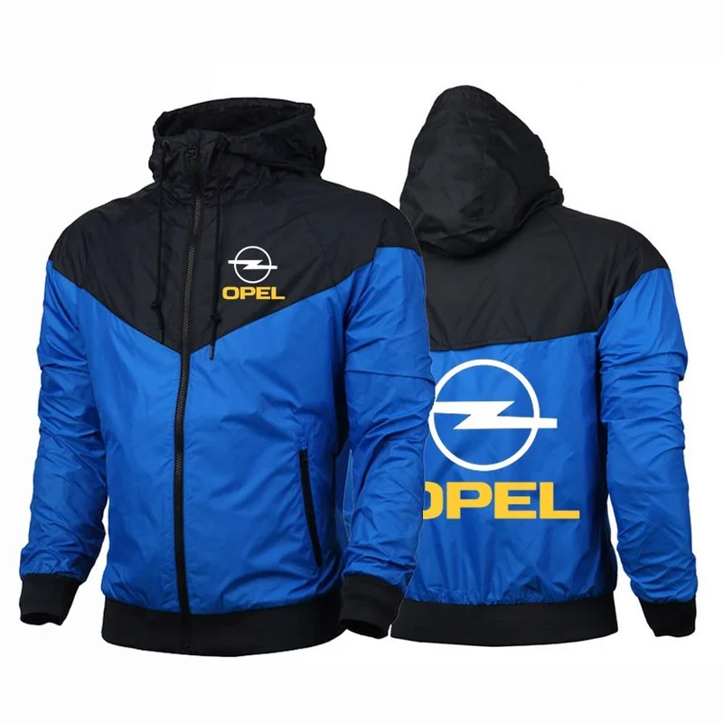 

2020 NEW OPEL Fashion Men Patchwork High Quality Zipper Printing Hooded Fitness Harajuku Style Comfortable Tops