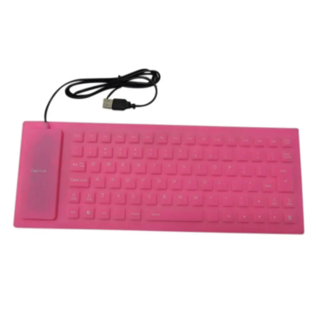 Портативная USB-клавиатура гибкая Водонепроницаемая Мягкая силиконовая игровая