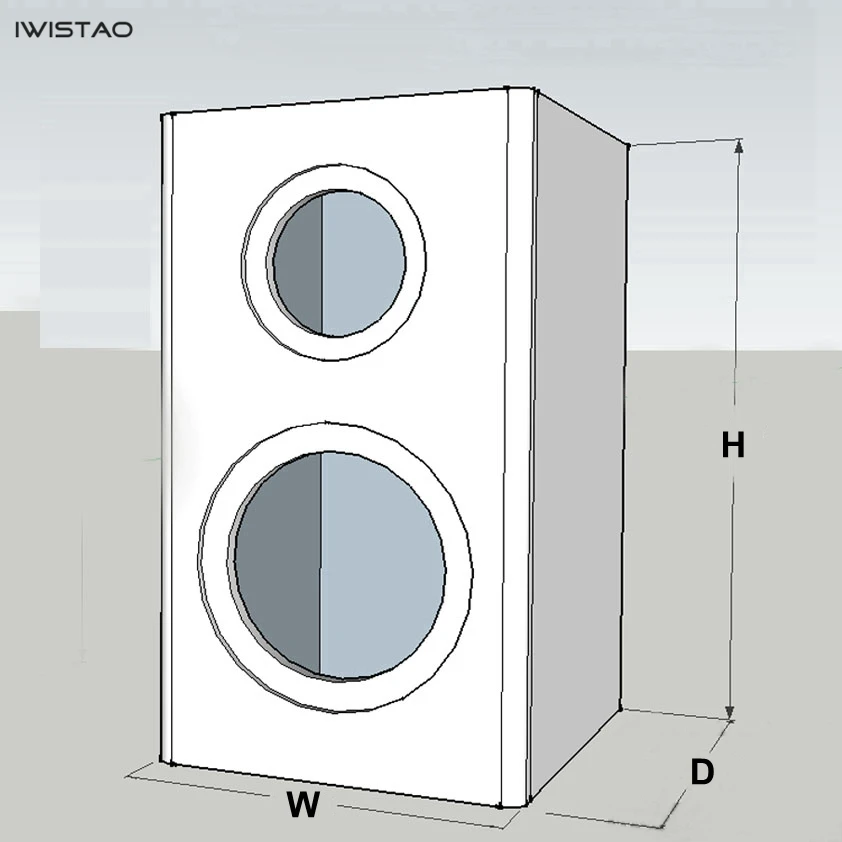 Iwistao HIFI 2 Way динамик пустой шкаф 6,5 дюймов 1 пара готовая из чистой твердой древесины перевернутая для лампового усилителя