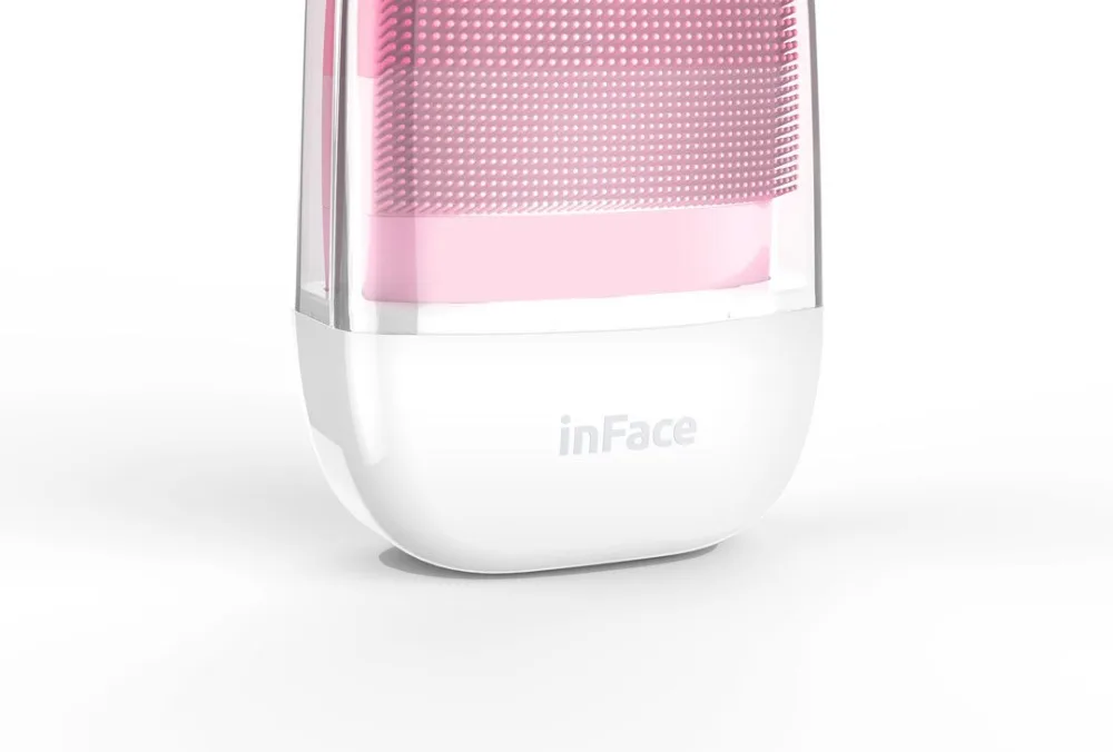 InFace электрическая Чистящая Щетка массажная Sonic IPX7 Водонепроницаемая силиконовая мини-щетка для очищения лица перезаряжаемые устройства