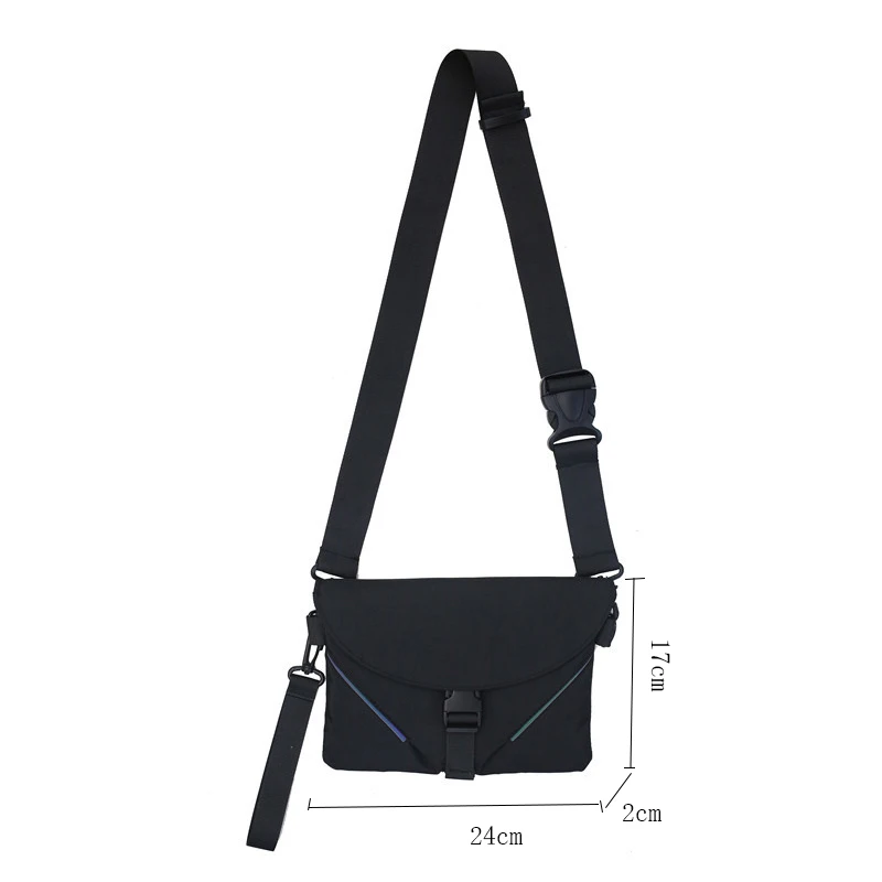 Маленькая квадратная сумка через плечо в стиле хип-хоп Женская дорожная из ткани