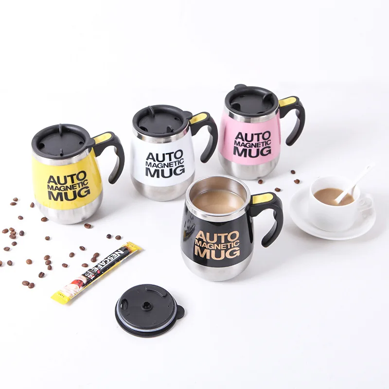 

New Lazy USB Automatic Stirring Cup Portable Electric Stainless Steel Mixing Cup Espresso Cup Thermos Coffee Mugs
