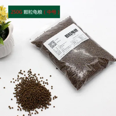 250g granules Черепаха Террапин черепаха птица хомяк рыба корм, палочки гранулы сушеные рыбы креветки медный червь рептилия Аквариум рыба еда - Цвет: 250g granules