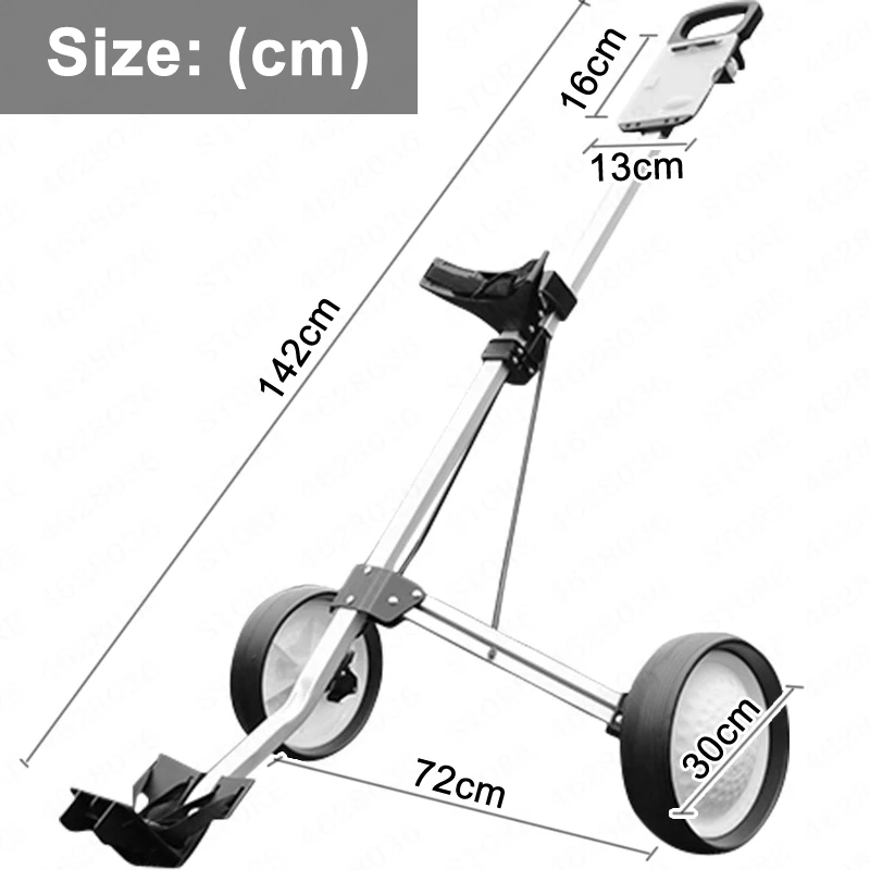 

Golf Cart Wheels Trolley for Golf Bag Outdoor Golf Sport Training Match Airport Luggage Check Carrier Cart Stroller
