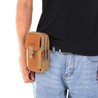 waterproof men fanny waist packs mobile phone pouch bags canvas sports travel wallet portable small coin purse case belt bum bag