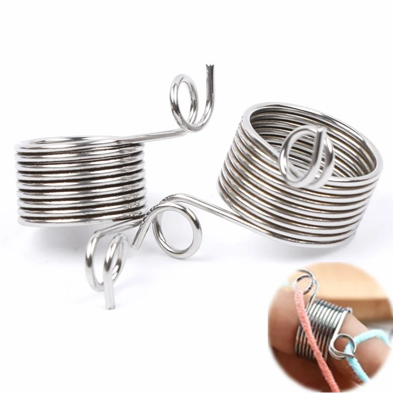 1 шт. из нержавеющей стали для вязания наперсток пряжа веревка нарезания нитей