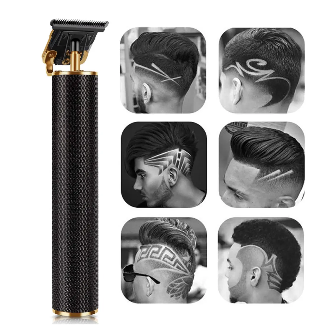 

Professional Hair Clipper Rechargeable Cordless Trimmer 0mm Baldheaded USB Charging Hair Clipper Finish Hair Cutting Machine Men