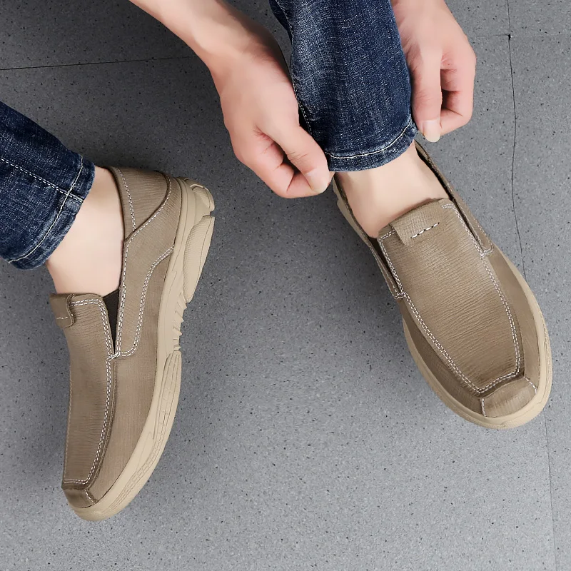 Мокасины мужские из натуральной кожи роскошные брендовые Лоферы для вождения