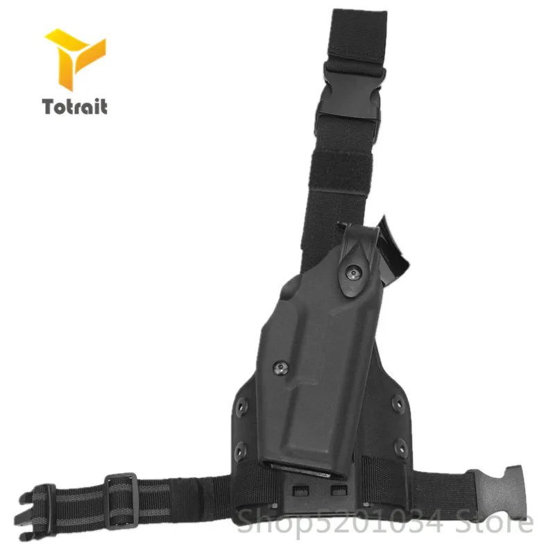 Тактическая кобура для ножного пистолета Safariland Combat glock 17 1911 Beretta M9 P226 USP Регулируемая страйкбольная кобура для правой руки