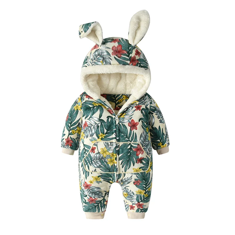 

2020 Baby Clothes Winter &Autumn New Born Infant Boys Girls Warm Thick Jumpsuit Hooded Outfits Snowsuit Coat Kids Romper