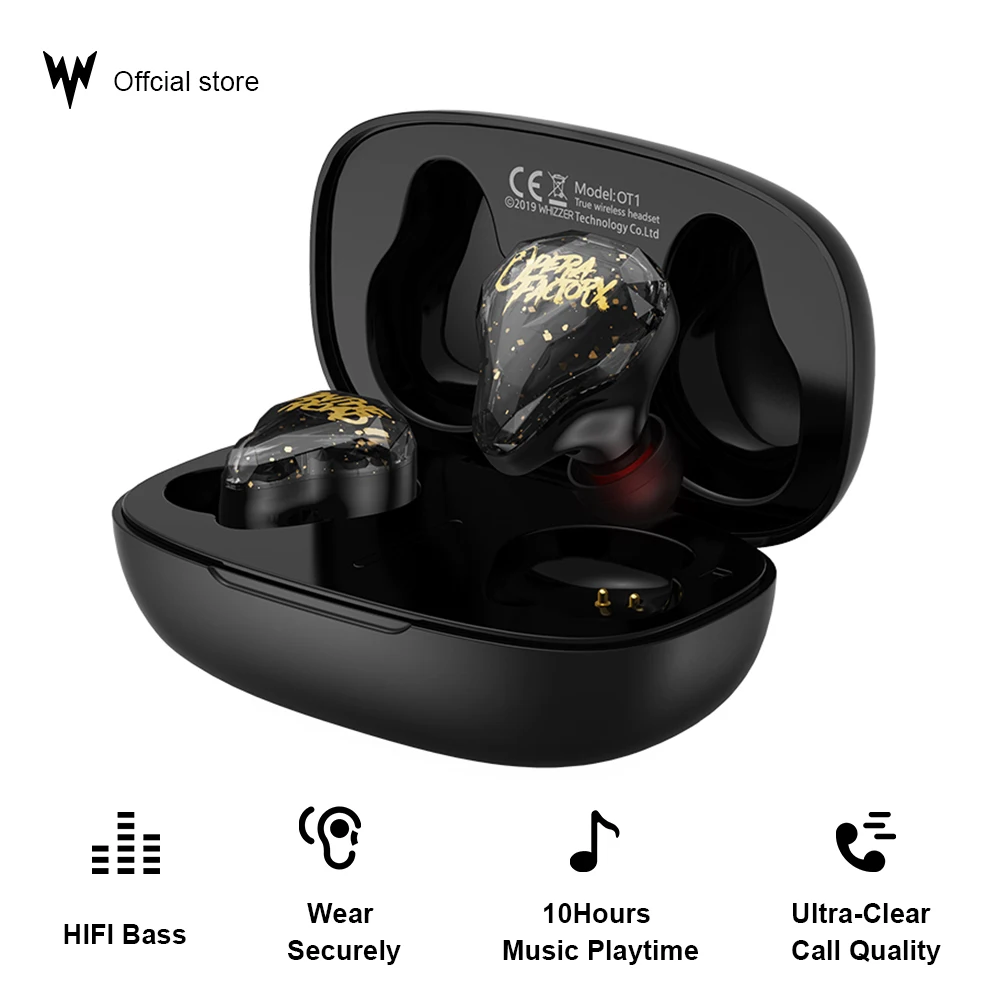 Наушники вкладыши TWS с наушники Беспроводной OT1 Ipx6 Водонепроницаемый Bluetooth 5 0 60 ч