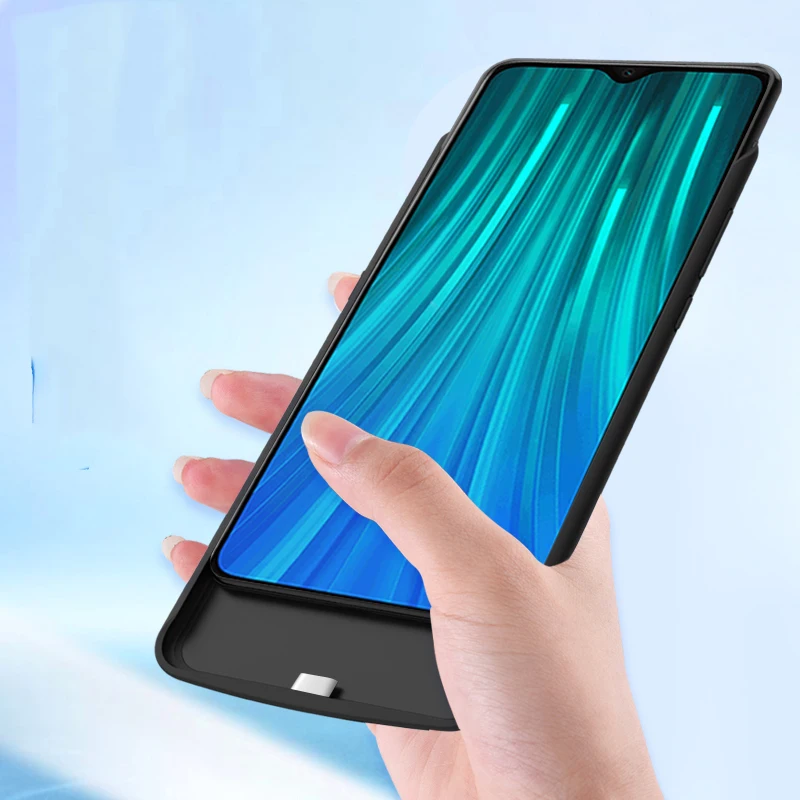 Redmi Note8 Pro 5000 мАч тонкий противоударный чехол для зарядного устройства Xiaomi Note 8