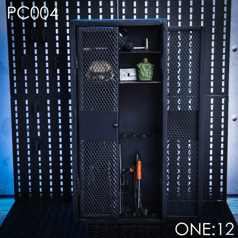 

1/12 PC004 металлический Оружейный шкаф для 6 дюймов фигурку модель оружия игрушки